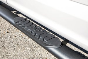 Ford F-150 Oval Nerf Step - Rough Country - Crew Cab - Black - '15-'23